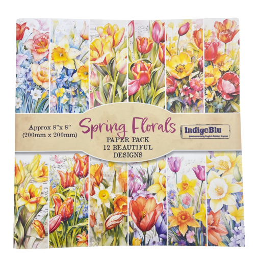 8'' x 8'' Spring Floral Paper Book